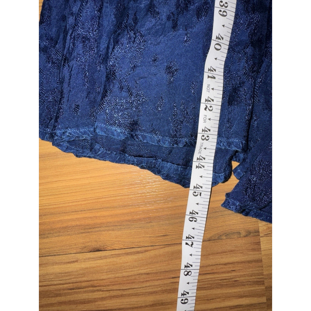 Western Prairie Lace-Up Midi Dress Embroidered Boho Cowgirl Festival - Picture 10 of 10